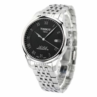 ティソ(TISSOT)の【新品】ティソ TISSOT 腕時計 メンズ T006.407.11.053.00 T-クラシック ル・ロックル パワーマティック 80 39mm 自動巻き（POWERMATIC 80.811/手巻き付） ブラックxシルバー アナログ表示(腕時計(アナログ))