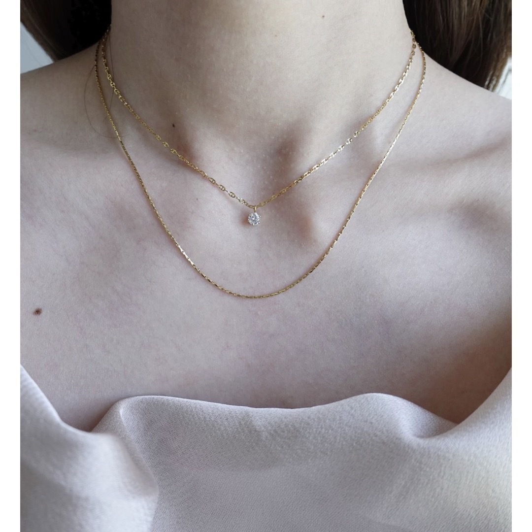 marina skin zirconia necklace クレア レディースのアクセサリー(ネックレス)の商品写真