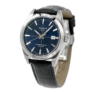 ティソ(TISSOT)の【新品】ティソ TISSOT 腕時計 メンズ T127.407.16.041.01 T-クラシック ジェントルマン パワーマティック80 シリシウム 自動巻き ネイビーxブラック アナログ表示(腕時計(アナログ))