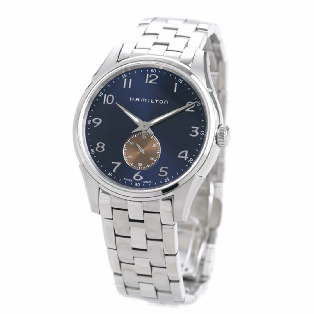【新品】ハミルトン HAMILTON 腕時計 メンズ H38411140 ジャズマスター シンライン スモールセコンド クオーツ クオーツ ブルーxシルバー アナログ表示20cmラグ幅