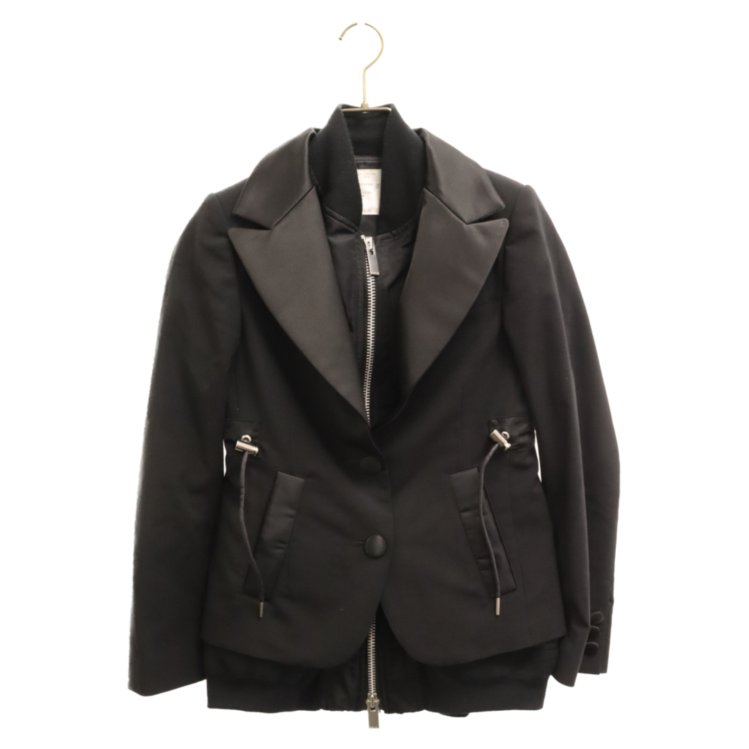 Sacai サカイ 21SS スーツミックス スーチング MA-1 レイヤード Sacai サカイ 21SS スーツミックス スーチング MA-1 レイヤード