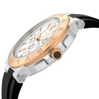 ブルガリ(BVLGARI)の【新品】ブルガリ BVLGARI 腕時計 メンズ DG41WSPGVDCH ディアゴノ ヴェロチッシモ 自動巻き ホワイトxブラック アナログ表示(腕時計(アナログ))