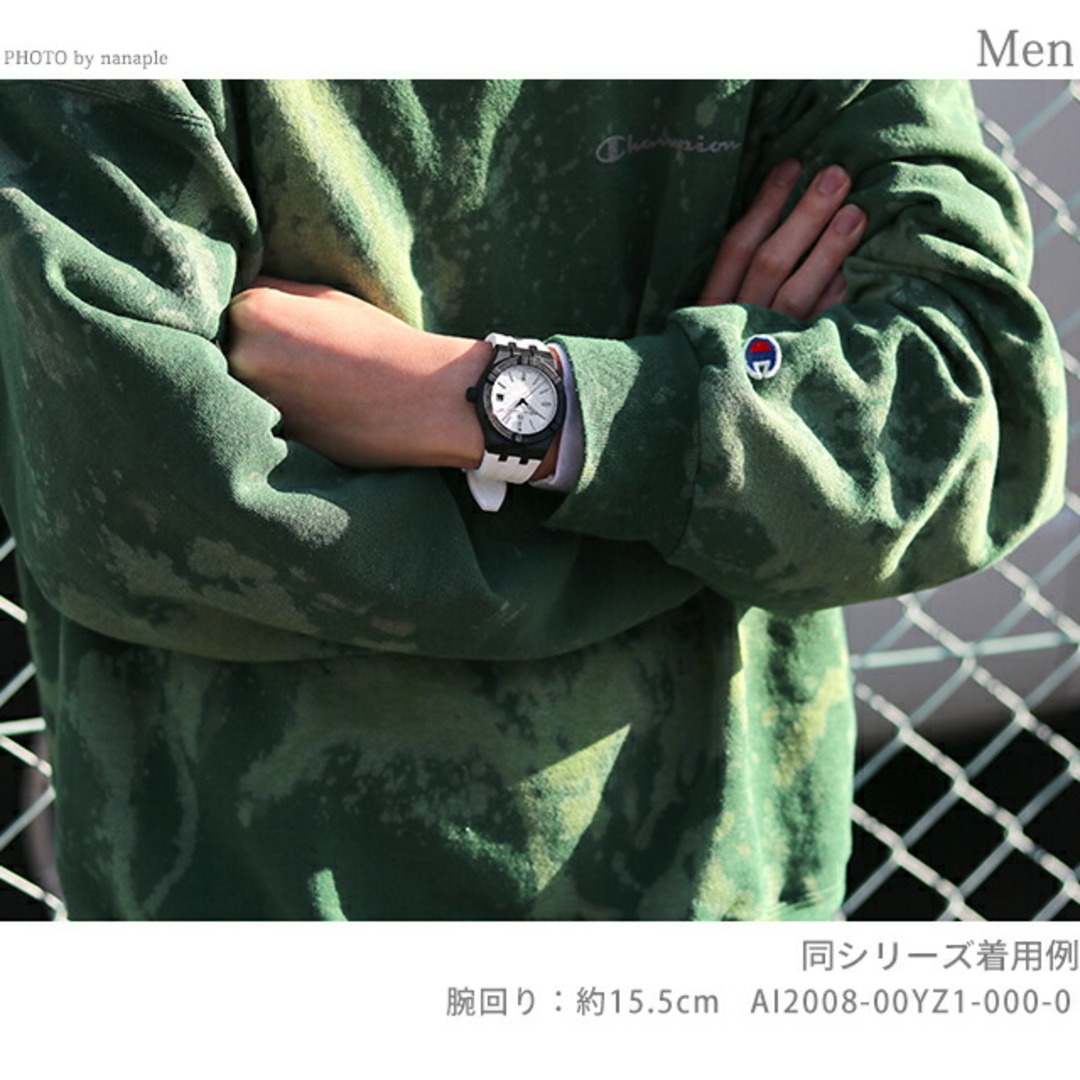 モーリスラクロア MAURICE LACROIX 腕時計 メンズ AI2008-68YZ8-800-0 クオーツ イエローxブルー アナログ表示