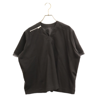 sacai 半袖Tシャツ 透け感 レース 人気デザイン 黒