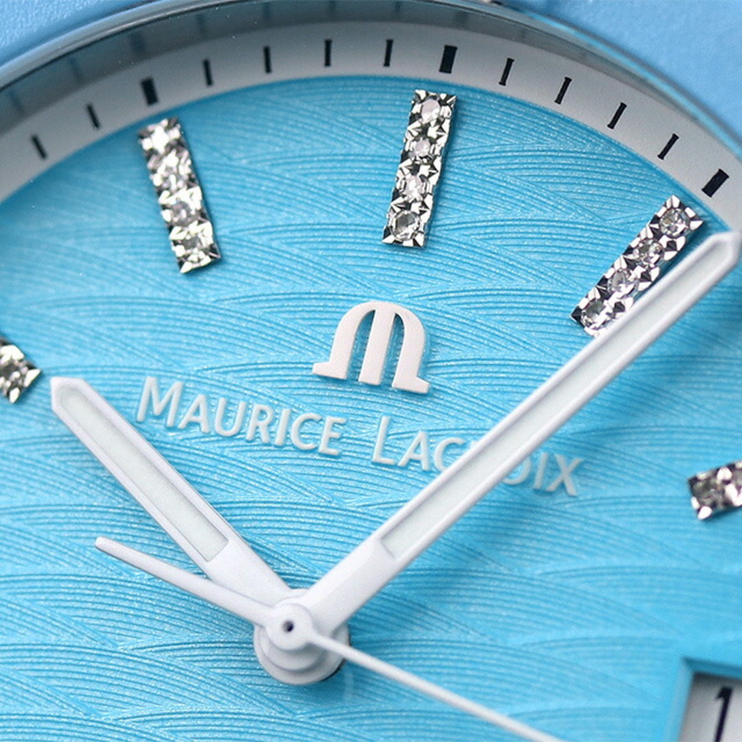 MAURICE LACROIX(モーリスラクロア)の【新品】モーリスラクロア MAURICE LACROIX 腕時計 メンズ AI2008-AAAA1-3A0-0 クオーツ ライトブルーxホワイト アナログ表示 メンズの時計(腕時計(アナログ))の商品写真