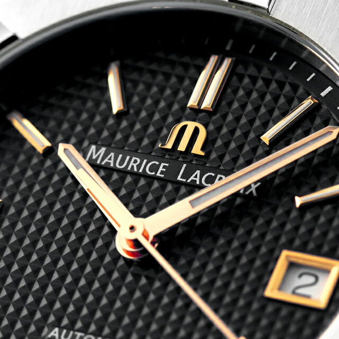 MAURICE LACROIX(モーリスラクロア)の【新品】モーリスラクロア MAURICE LACROIX 腕時計 メンズ AI6007-SS002-331-1 アイコン 自動巻き ブラックxシルバー アナログ表示 メンズの時計(腕時計(アナログ))の商品写真