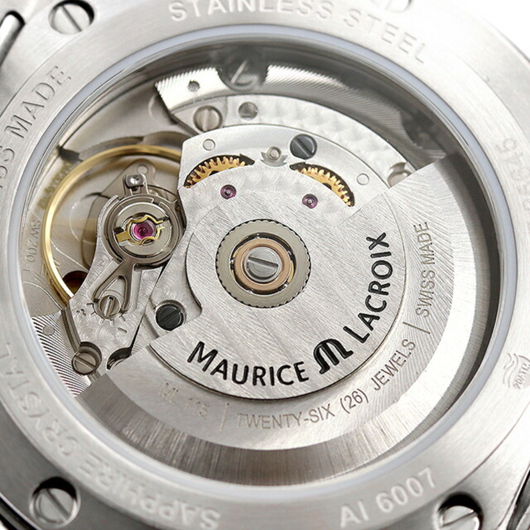 MAURICE LACROIX(モーリスラクロア)の【新品】モーリスラクロア MAURICE LACROIX 腕時計 メンズ AI6007-SS002-331-1 アイコン 自動巻き ブラックxシルバー アナログ表示 メンズの時計(腕時計(アナログ))の商品写真