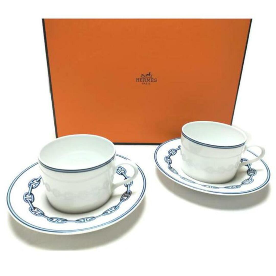 HERMES エルメス/シェーヌダンクル カップ&ソーサー ペア HERMES エルメス/シェーヌダンクル カップ&ソーサー ペア