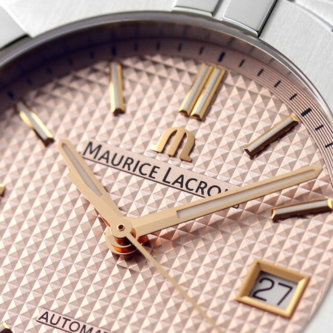 MAURICE LACROIX(モーリスラクロア)の【新品】モーリスラクロア MAURICE LACROIX 腕時計 メンズ AI6007-SS002-731-1 アイコン オートマティック デイト 自動巻き ローズゴールドxシルバー アナログ表示 メンズの時計(腕時計(アナログ))の商品写真