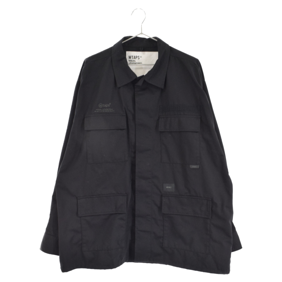 W)taps(ダブルタップス)のWTAPS ダブルタップス 22AW JUNGLE JACKET ジャングル ミリタリージャケット ブラック 222WVDT-SHM03 メンズのジャケット/アウター(フライトジャケット)の商品写真