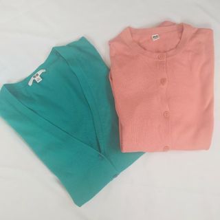 ユニクロ(UNIQLO)の【２枚セット】ユニクロ　コットンカーディガン(カーディガン)