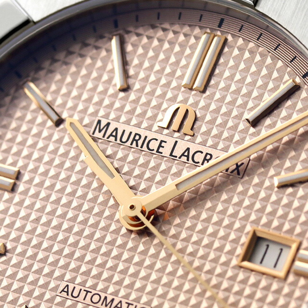 MAURICE LACROIX(モーリスラクロア)の【新品】モーリスラクロア MAURICE LACROIX 腕時計 メンズ AI6008-SS002-730-1 アイコン オートマティック デイト 自動巻き ローズゴールドxシルバー アナログ表示 メンズの時計(腕時計(アナログ))の商品写真