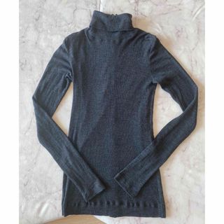 セオリー NEW EMBLEM SOLID T NECK タートルネックニット