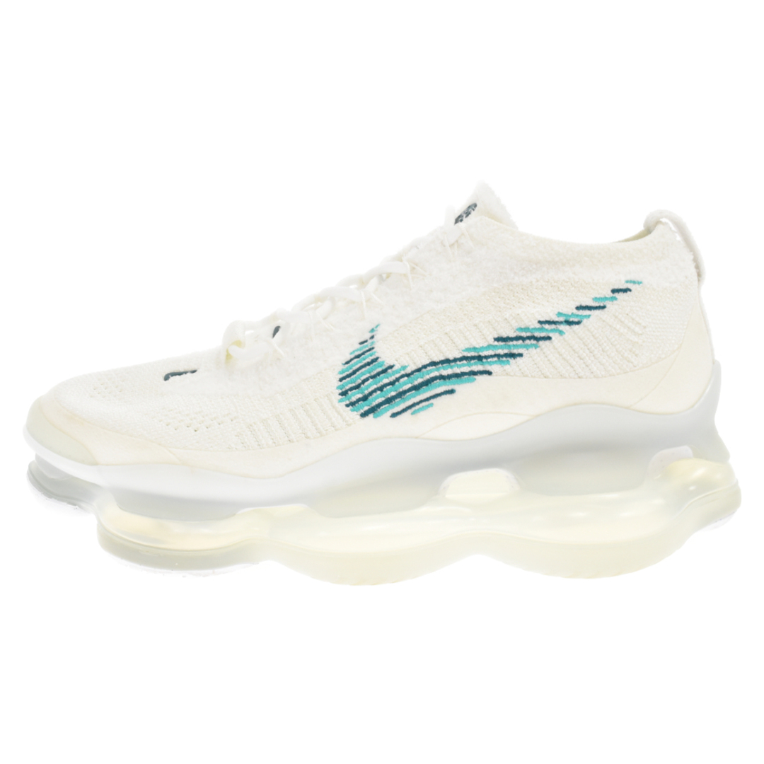 285センチワイズNIKE ナイキ AIR MAX Scorpion Flyknit White and Geode Teal エアマックス スコーピオン フライニット ホワイト DJ4701-100 US7.5/25.5cm