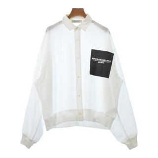 ブランバスク(blanc basque)のblanc basque ブランバスク ブラウス 38(M位) 白 【古着】【中古】(シャツ/ブラウス(長袖/七分))