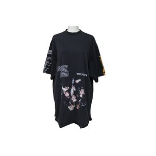 バレンシアガ(Balenciaga)の極美品 BALENCIAGA バレンシアガ 22SS スピードハンターアップサイドダウン 半袖Ｔシャツ ブラック 698811 再構築 1 中古 56562(Tシャツ(半袖/袖なし))