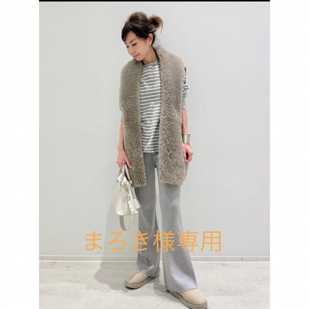 L'Appartement DEUXIEME CLASSE(アパルトモンドゥーズィエムクラス)のL'Appartement Mouton×Knit VEST レディースのトップス(ベスト/ジレ)の商品写真