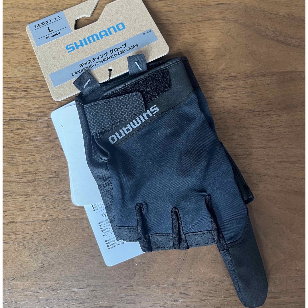 SHIMANO - シマノ 手袋 GL-004V キャスティング グローブ ブラック Lの通販 by のりか's shop｜シマノならラクマ