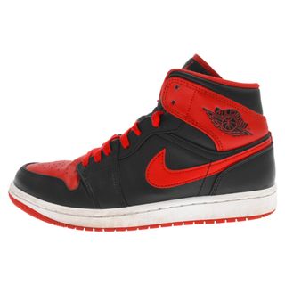 ナイキ(NIKE)のNIKE ナイキ AIR JORDAN 1 MID BRED TOE DQ8426-060 エアジョーダン1 ミッド ブレッドトゥ ミッドカットスニーカー US9/27.0cm レッド/ブラック(スニーカー)