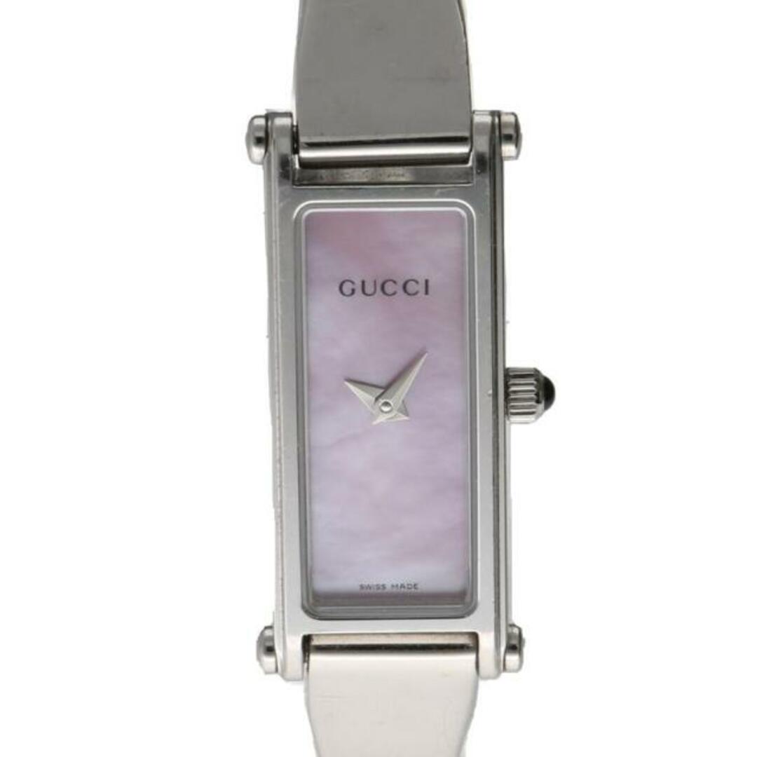 br>GUCCI グッチ/バングルウォッチ・ピンクシェル/クオーツ/1500L/114