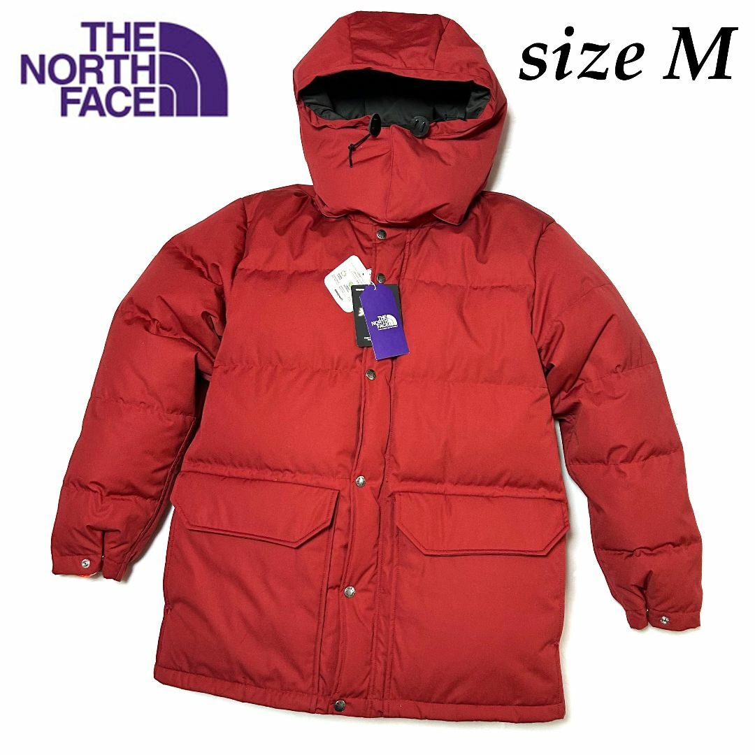 THE NORTH FACE(ザノースフェイス)の新品　Ｍサイズ　ノースフェイス パープルレーベル　65/35　シエラパーカー　赤 メンズのジャケット/アウター(ダウンジャケット)の商品写真