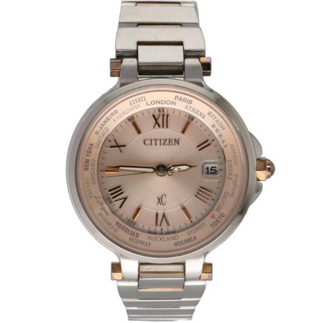 28ｍｍ腕周り<br>CITIZEN シチズン/xC・ハッピーフライト/電波ソーラー/EC1014-65W/191******/レディース時計/Aランク/77