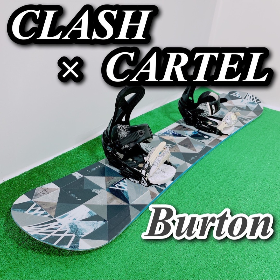 バートン burton clash ユニオン メンズ スノーボード 2点セット