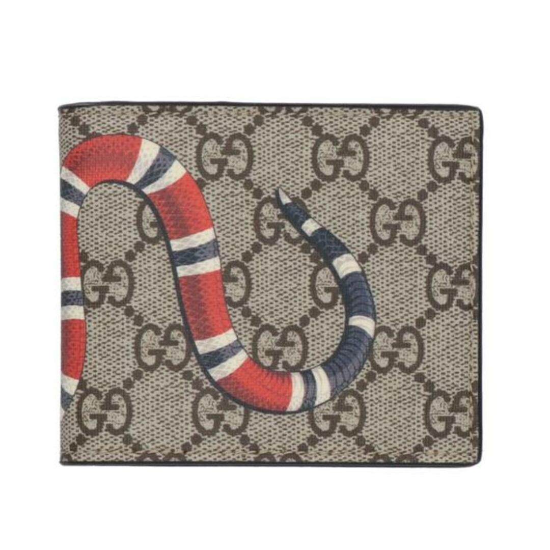GUCCI グッチ/GGスプリームキングスネーク二ツ折リ財布/451268 GUCCI グッチ/GGスプリームキングスネーク二ツ折リ財布/451268