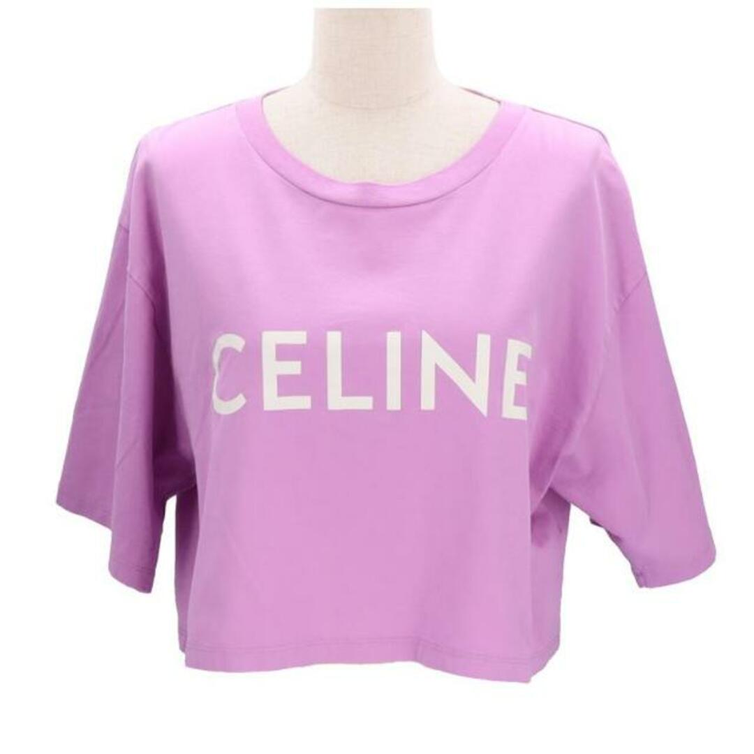 <br>CELINE セリーヌ/クロップドコットンフリースTシャツ/L/レディースインナー/ABランク/0942ｃｍ身幅