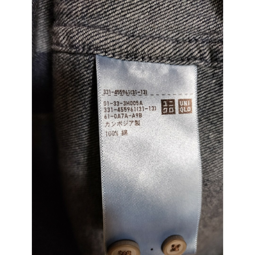 UNIQLO(ユニクロ)の未使用 ユニクロ デニム シャツ デニムシャツ ボタンダウン XL メンズのトップス(シャツ)の商品写真