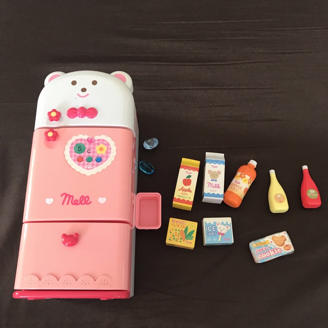 メルちゃん おままごと 冷蔵庫 小物 冷凍庫セット プレゼントに