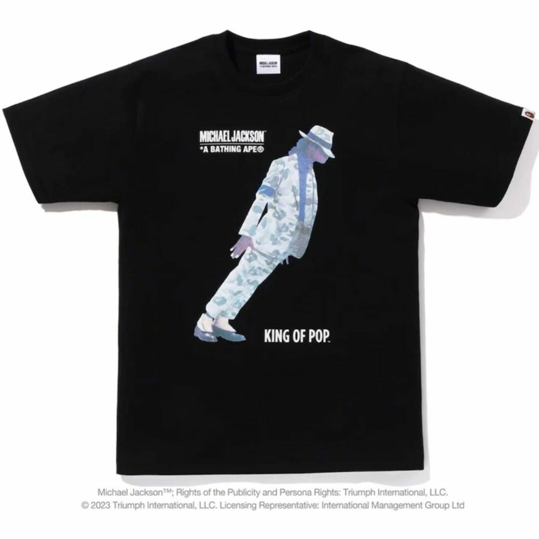 BAPEBAPE X MICHAEL JACKSON コラボ Tシャツ ブラック 2XL