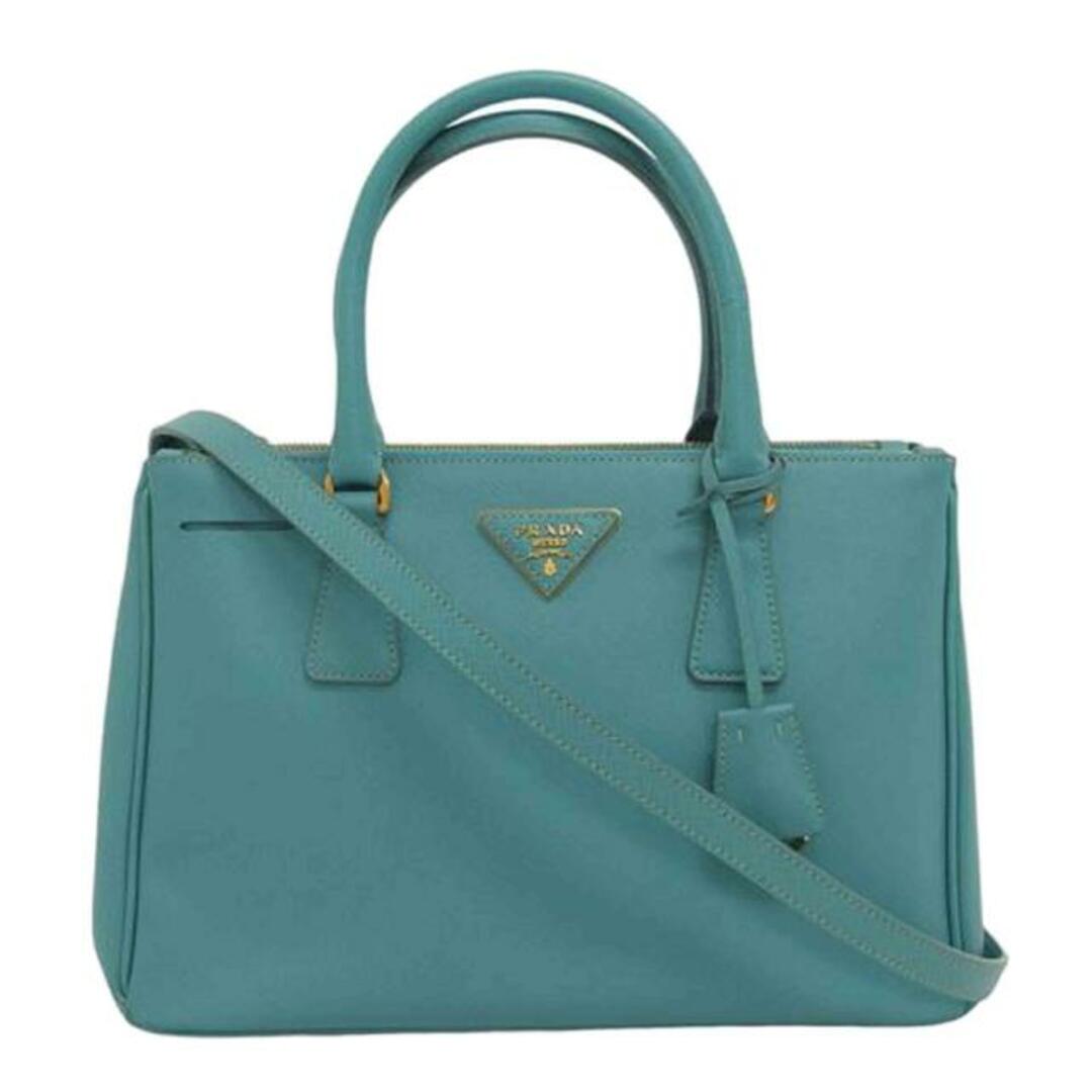 PRADA プラダ サフィアーノ ハンドバッグ ブルーグリーン PRADA プラダ サフィアーノ ハンドバッグ ブルーグリーン