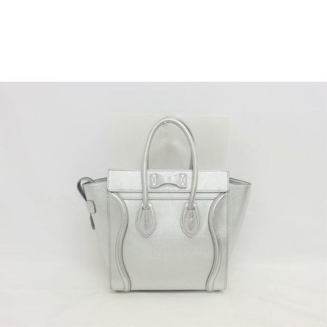 <br>CELINE  セリーヌ レザーハンドバッグ/ラゲージマイクロショッパー/ラミネーテッドラムスキン/ハンドバッグ/189793BED/S-C******/ブランドバック/ABランク/04