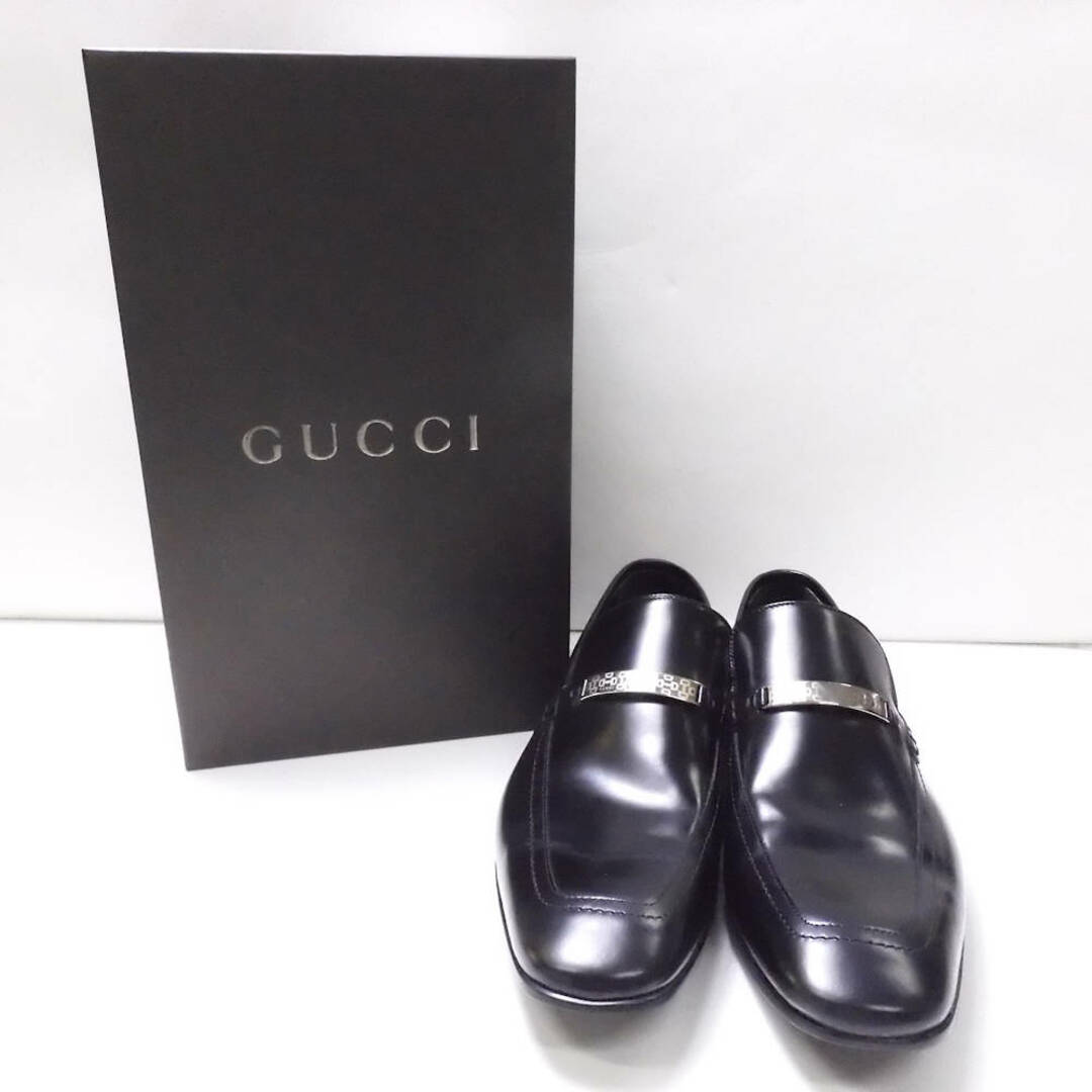 GUCCI グッチ 革靴 41.5 シェリー ホースビット メンズ AO1228C