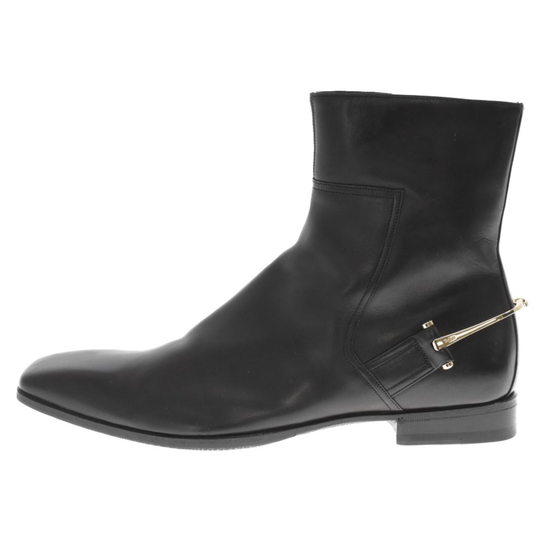 GUCCI グッチ Side zip heel boots サイドジップレザーヒールブーツ 132495 ブラック