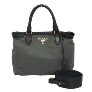 PRADA プラダ ハンドバッグ/ナイロン2WAYショルダーバッグ/グレー/203/ブランドバック/Bランク/04【中古】(その他)