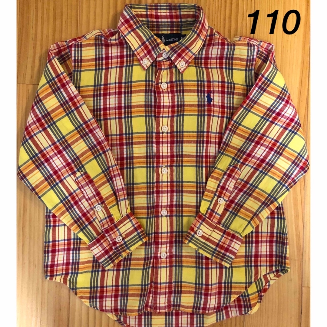 Ralph Lauren(ラルフローレン)のラルフローレン　チェック柄シャツ110 キッズ/ベビー/マタニティのキッズ服男の子用(90cm~)(ブラウス)の商品写真