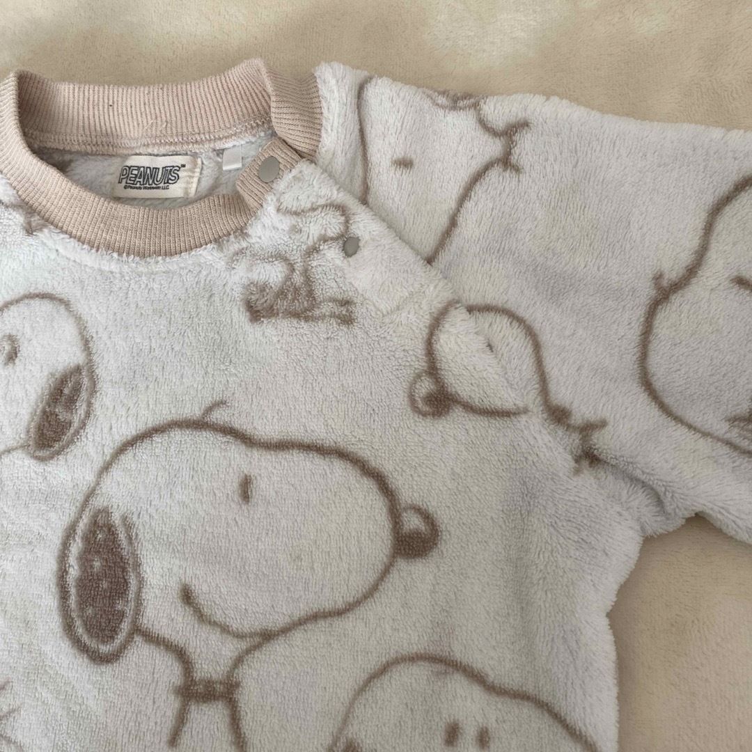 SNOOPY(スヌーピー)のフリース パジャマ キッズ 95 スヌーピー キッズ/ベビー/マタニティのキッズ服男の子用(90cm~)(パジャマ)の商品写真