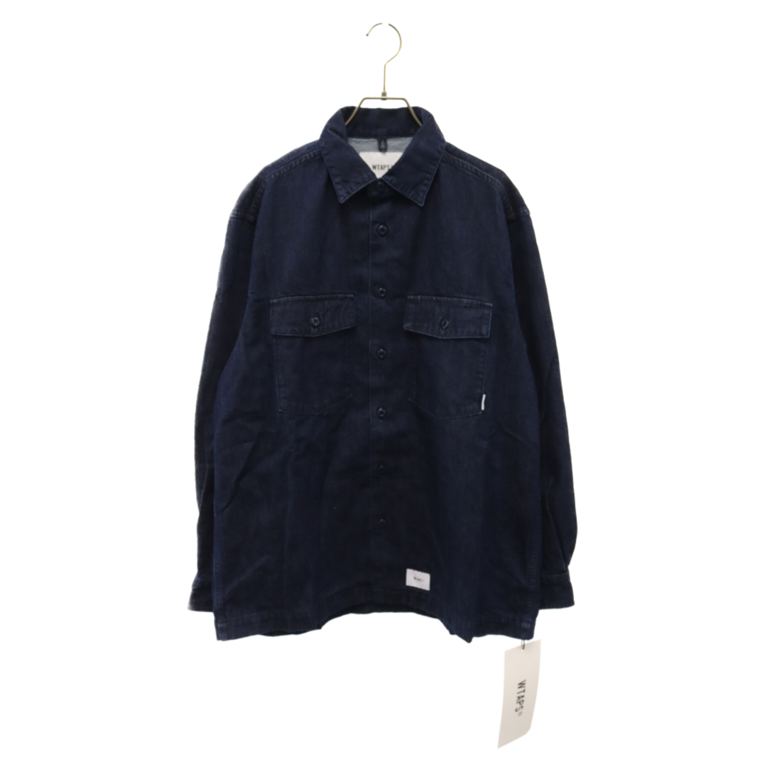 WTAPS ダブルタップス 23SS CBW/LS 長袖デニムシャツジャケット インディゴ 231BRDT-SH0162センチ肩幅