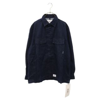 ダブルタップス(W)taps)のWTAPS ダブルタップス 23SS CBW/LS 長袖デニムシャツジャケット インディゴ 231BRDT-SH01(フライトジャケット)