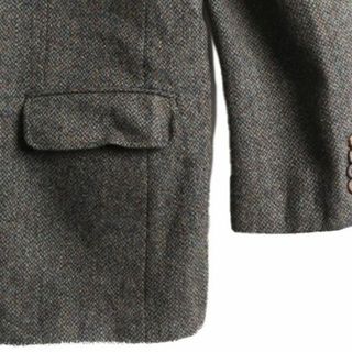 Harris Tweed - 90s USA製 ランズエンド ハリスツイード テーラード