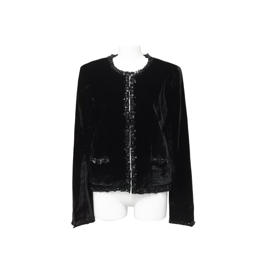 CHANEL - CHANEL シャネル ベロア ジャケット P46390V34297 ジャガード