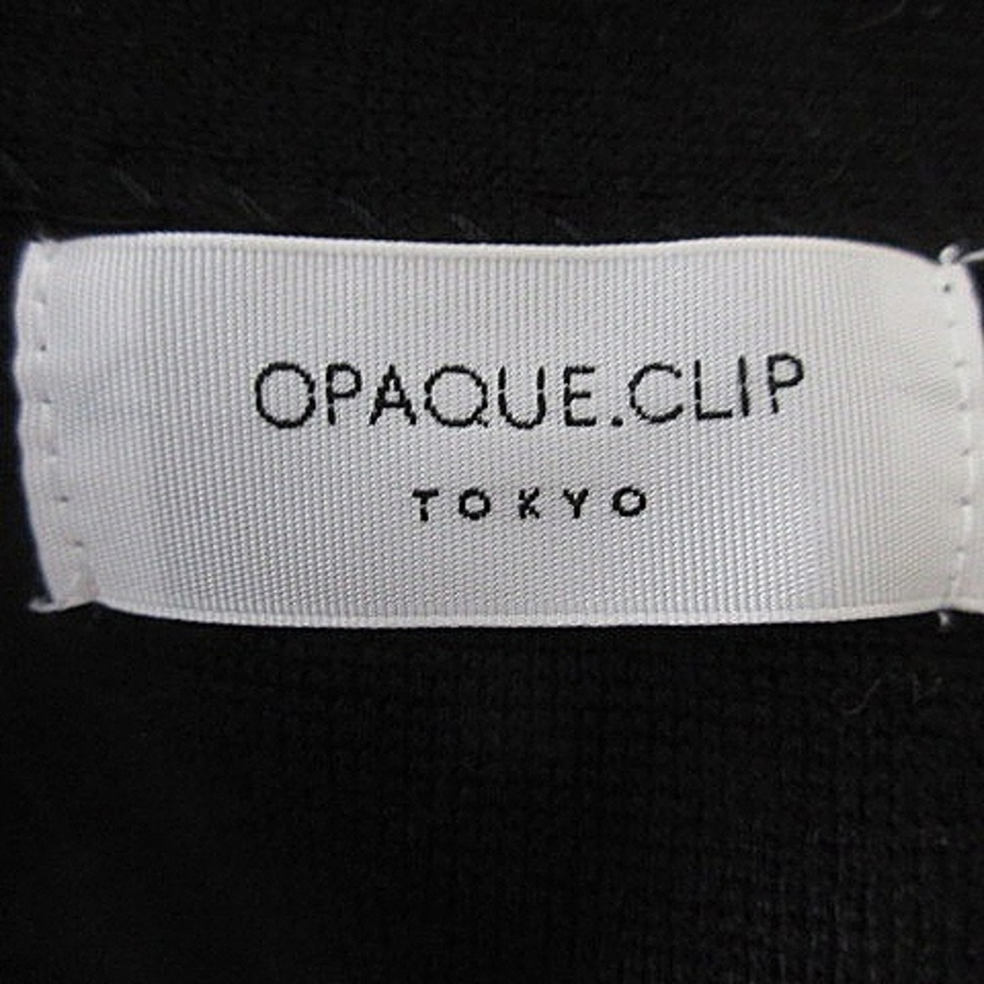 OPAQUE.CLIP(オペークドットクリップ)のオペークドットクリップ ニット カーディガン ロング 前開き 長袖 36/S 黒 レディースのトップス(カーディガン)の商品写真