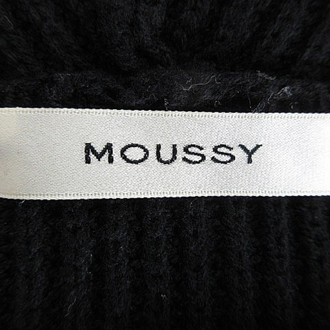 moussy(マウジー)のマウジー ニット セーター パーカー プルオーバー ロングスリーブ 黒 トップス レディースのトップス(ニット/セーター)の商品写真