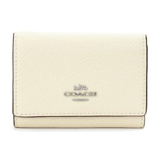 コーチ(COACH)の新品 コーチ COACH 3つ折り財布 マイクロ ウォレット チョーク(財布)