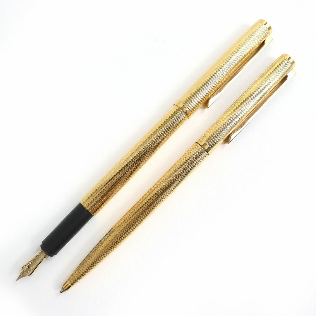 美品△dunhill ダンヒル ジェムライン ペン先14K キャップ式/ツイスト