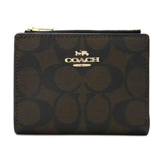 コーチ(COACH)の新品 コーチ COACH 2つ折り財布 バイフォールド ウォレット ブラウン/ブラック(財布)