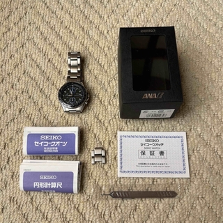 セイコー(SEIKO)のANA SEIKO コラボ 機内販売 腕時計 クロノグラフ デイト(腕時計(アナログ))