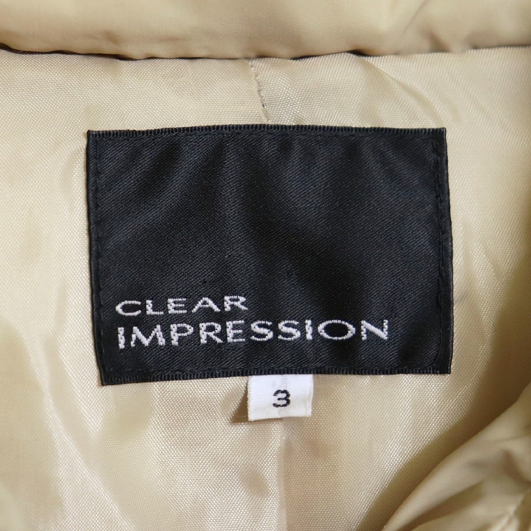 CLEAR IMPRESSION(クリアインプレッション)のCLEAR IMPRESSION ダウン70% ダウンジャケット サイズ3 レディースのジャケット/アウター(ダウンジャケット)の商品写真